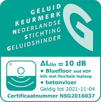 Bluefloor HDF klik met flex toplaag